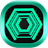 Neon Green Tech GO Theme icon