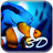 Ocean Blue 3D icon