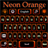Neon Orange Keyboard 3.76