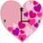 Pink Love Heart Clock version 1.1