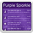 GO SMS Purple Sparkle Theme 2.9.6