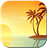 Tropic sunset icon