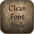 Clean Font Style icon
