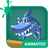 Cute Shark Animated Keyboard icon