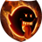 Fiery head icon