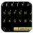 Theme Flat Black Gold for Emoji Keyboard version 3.0