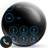 drupe Circle BlackBlue Theme icon