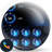 drupe Spheres Blue Theme icon