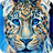 Blue leopard icon
