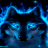 Blue Sparkle Wolf LWP icon