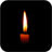 Candle fire. Live wallpapers icon