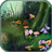 Fireflies in fairy forest icon