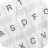 Flat White Emoji Keyboard icon
