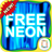 Free Blue Neon GO Keyboard icon