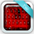 GO Keyboard Neon Red Theme version 4.172.54.78