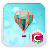 Hot air balloon icon