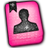 Blk Glit Pink GO Contacts Theme icon