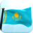 Kazakhstan Flag 3D Free icon