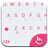 Theme x TouchPal Flat White Pink icon