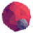 Low Poly Planet and Moon icon