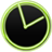 Neon Green Style Clock icon