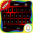 Neon Red keyboard theme icon