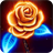 Neon rose icon