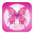 Pink Butterflie KeyboardTheme icon