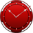Red and White Clock icon