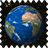 Spinning earth icon