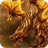 Stone golden dragon icon