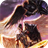 Two warriors with wings icon