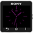 Violet Style clock widget version 1.0