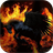 Black pegasus icon