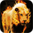 Blazing lion icon