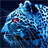 blue cheetah wallpaper icon