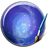 Blue Sparkly Galaxy Keyboard icon