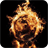 Fiery ball icon