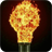 Fiery bulb icon