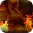 Fiery ground icon