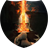 Fiery sword icon