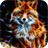 Glowing fox icon