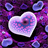 glowing hearts wallpapers icon