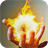 Fireball in hand icon