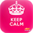 Keep Calm Pink Wallpaper 4K icon