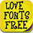 Love Fonts Free icon