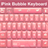 Pink Bubble Keyboard Theme icon