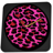 Pink Cheetah Clock icon