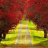 Red Foliage Trees Road Live Wallpaper icon