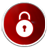 GO Locker Red Glass Theme icon